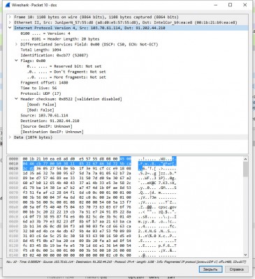 1-Wireshark · Packet 10 · dos 24.11.2017 85910.jpg